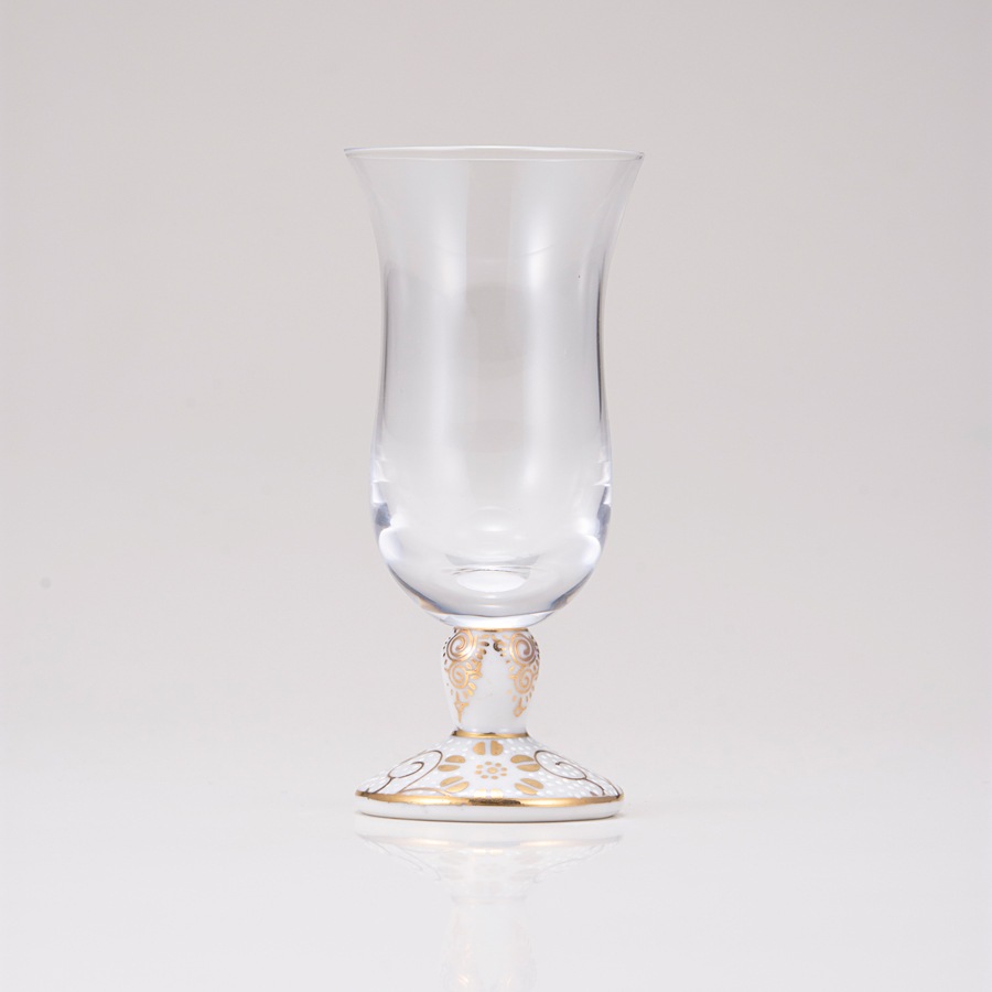 冷酒グラス（無地）白粒鉄仙