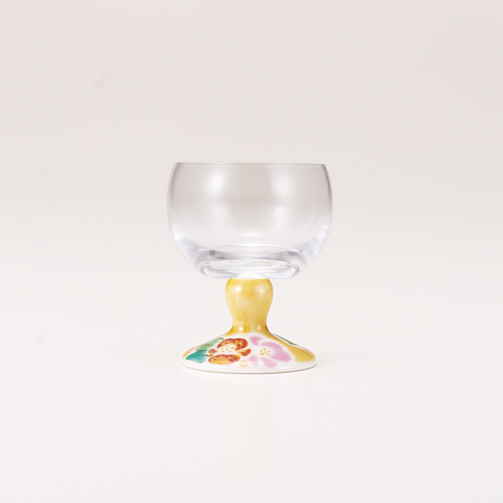 馬上グラス（無地）山茶花アメ釉