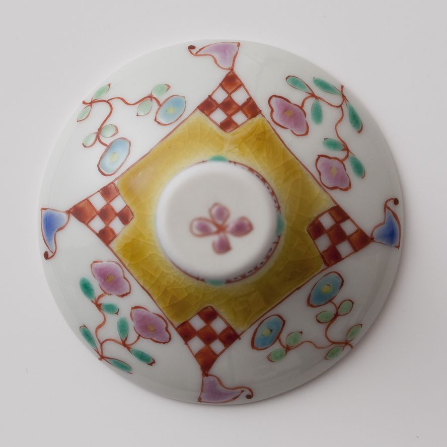 ワイングラス小（格子）フラワーハウス