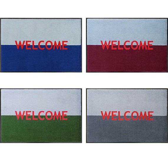 カラバリWELCOMEマット（スタイル7）600×900mm