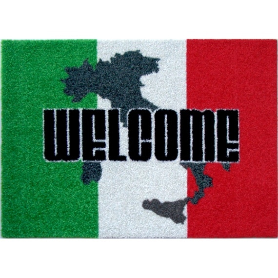 welcomeマット（イタリアン地図-1）600×850mm
