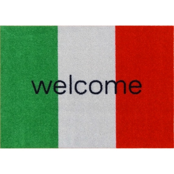 welcomeマット（イタリアン国旗-1）600×850mm