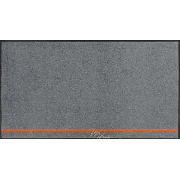 オフィスデザインマット(ver5)600×1100mm(ダークグレー・オレンジ)