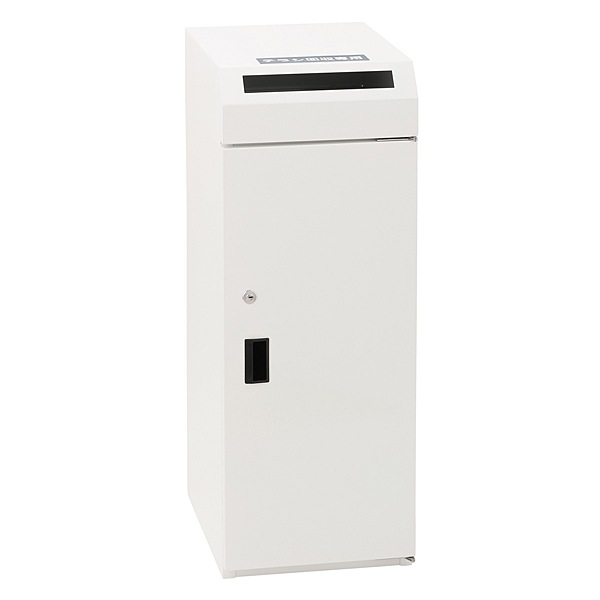 マンションのチラシ回収BOX（鍵付きL・ホワイト）