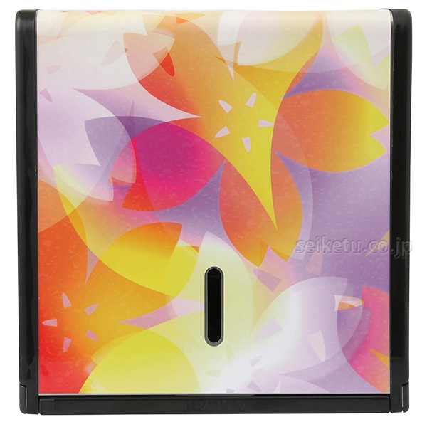 オシャレなデザイン ペーパータオルホルダーL（フラワーアート-01-L）