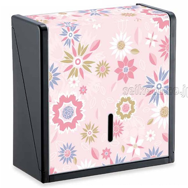 オシャレなデザイン ペーパータオルホルダーL（フラワー）