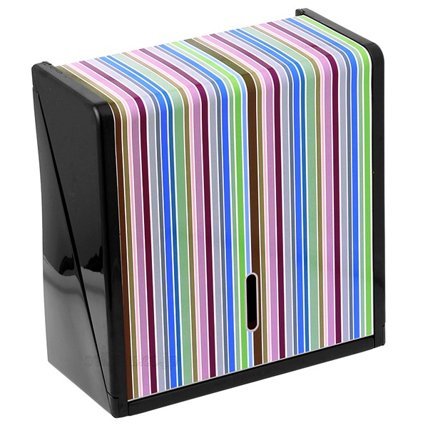 オシャレなデザイン ペーパータオルホルダーL(ストライプ・カラフル)