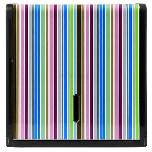 オシャレなデザイン ペーパータオルホルダーL(ストライプ・カラフル)