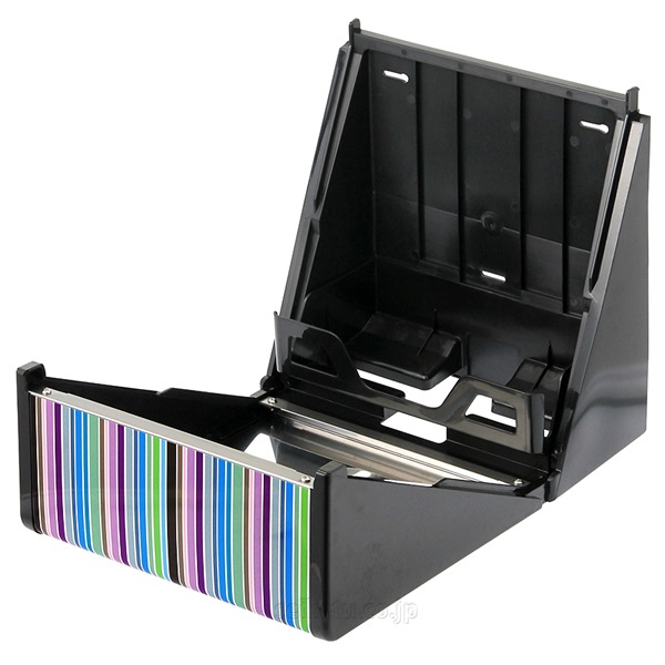 オシャレなデザイン ペーパータオルホルダーL(ストライプ・カラフル)