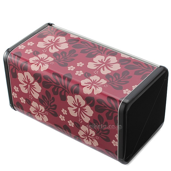 オシャレなデザイン ペーパータオルホルダーS(アロハ バーガンディ)VC-02-S