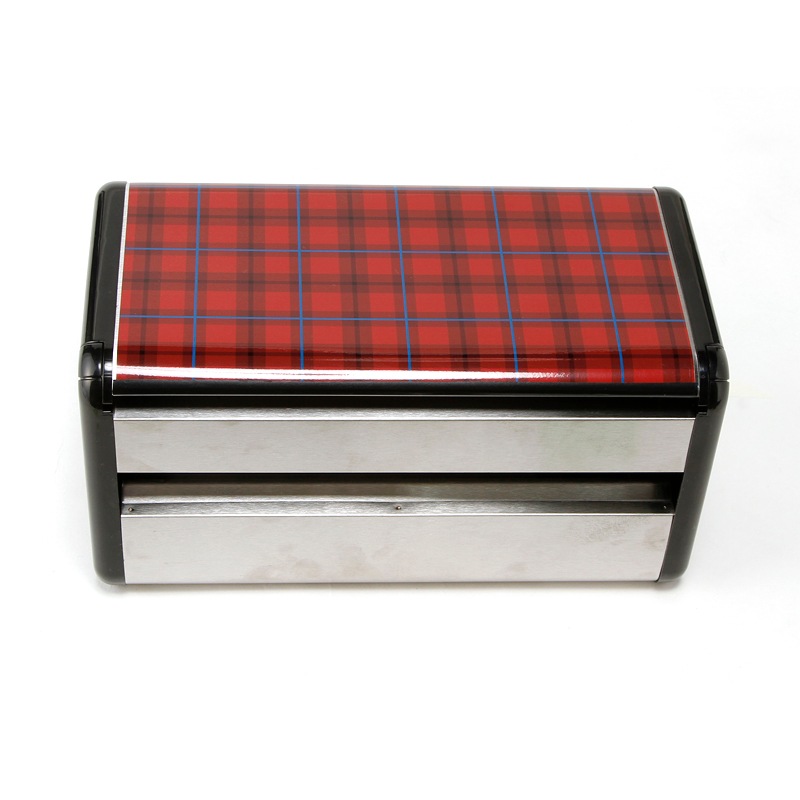 オシャレなデザイン ペーパータオルホルダーS（ワッフル）レッド