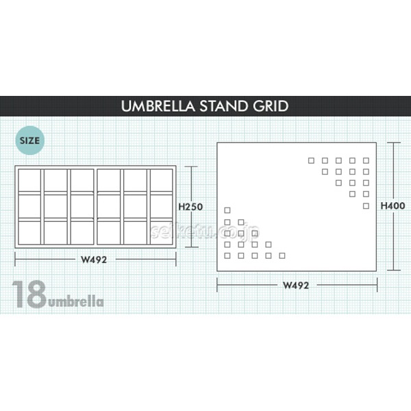 デザイン傘立て グリッド【受注生産】