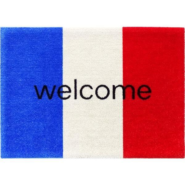 welcomeマット(フランス国旗)600×850mm