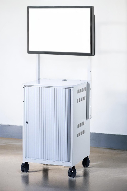 シャッター式キャビネットオプション ディスプレイスタンド | セイテック