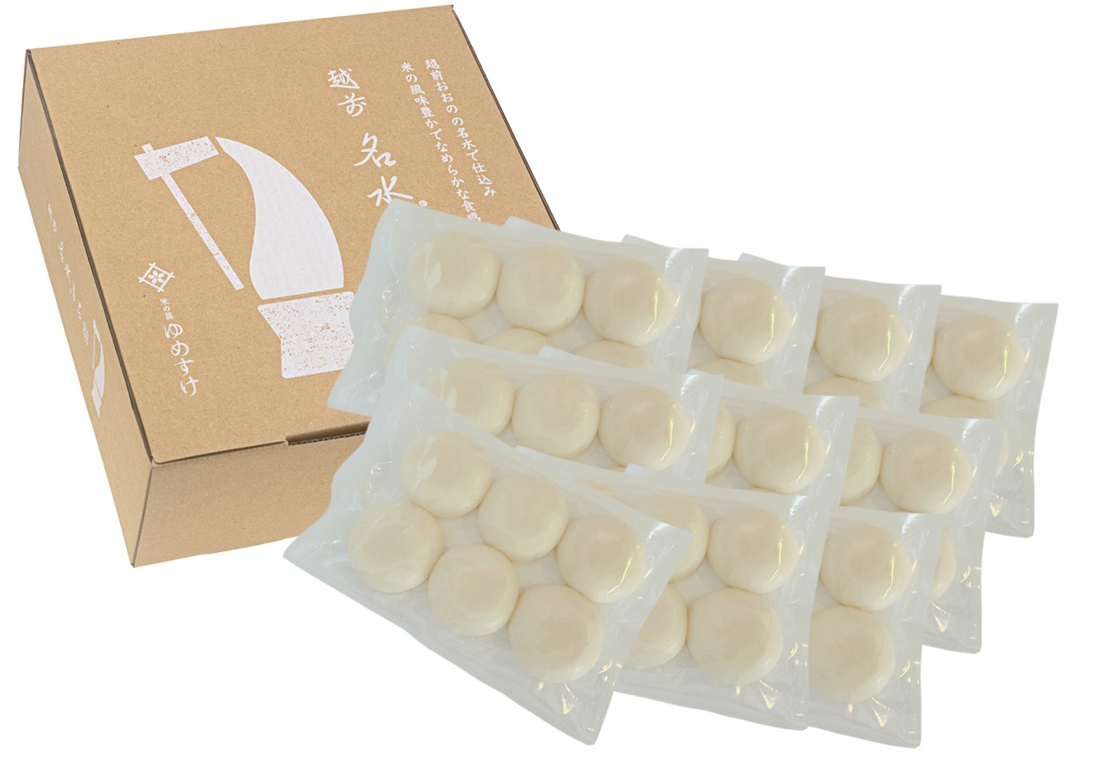 【受注製造：予約受付12/7まで】冷凍もち　白餅１ウス（60個）