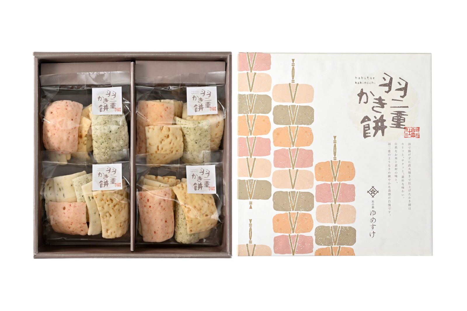 福井県産もち米使用　羽二重かき餅　4袋入