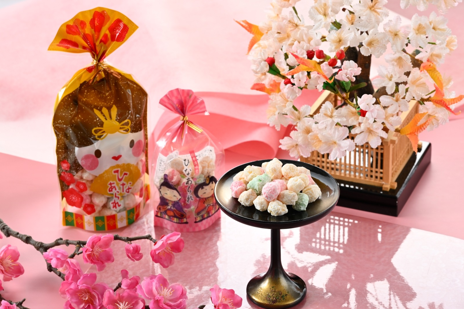 ひなあられ袋入（お雛様パッケージ）