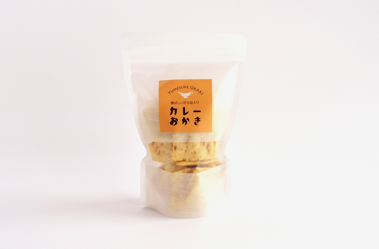 【期間限定】YUMESUKEOKAKI 香ばし打ち豆入り　カレーおかき