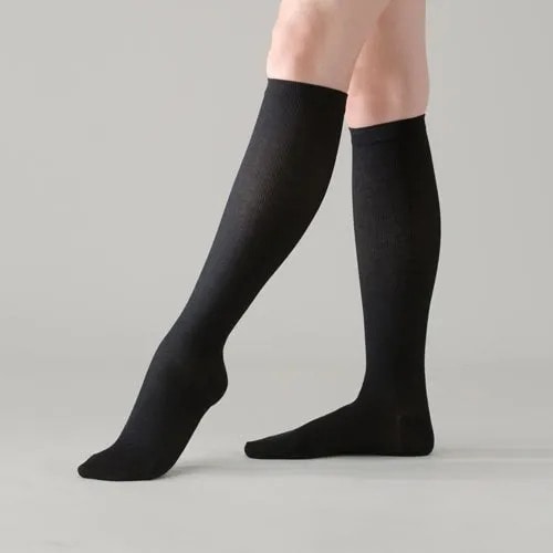 [災害用消臭下着 デオエスト(DEOEST)] Lady's 消臭ハイソックス・着圧 (サイズ：フリー / 色：ブラック) [型番:IDY06]