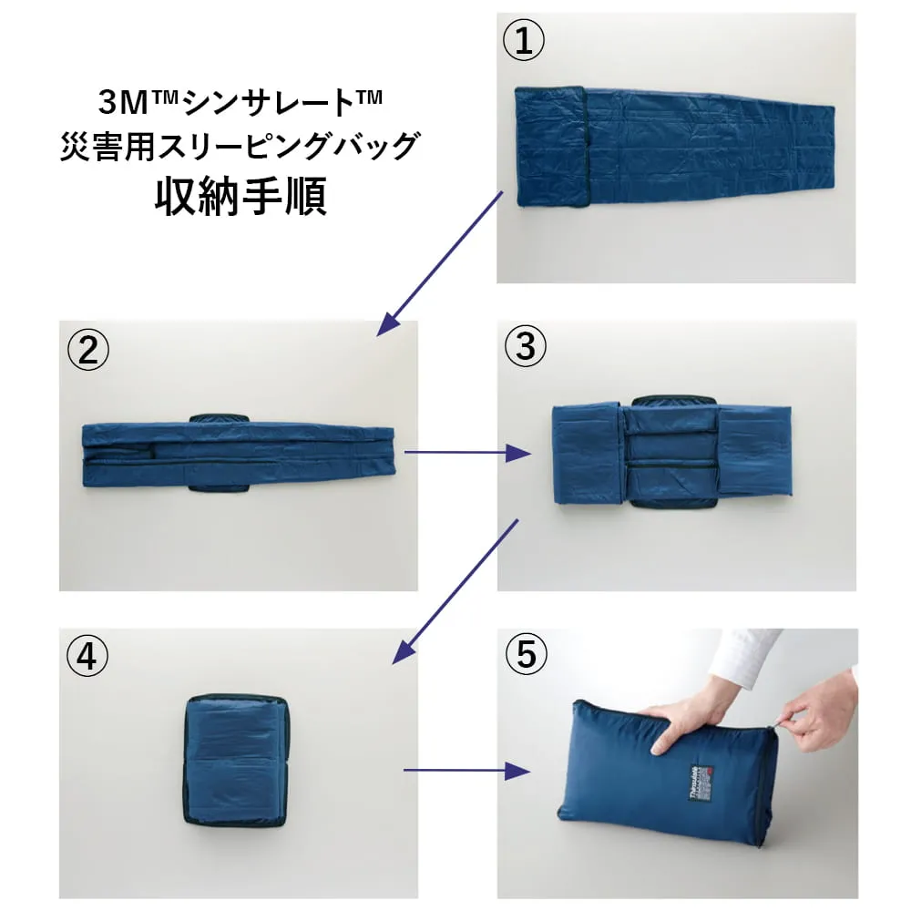 ３Ｍシンサレート災害用　スリーピングバッグ　寝袋 3Mシンサレート災害用スリーピングバッグ(寝袋)(安眠サポート3点
