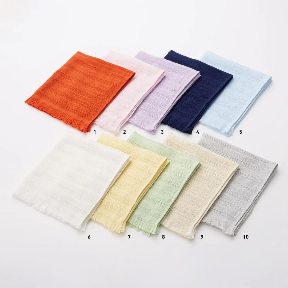 [今治タオル] 今治ハンカチーフ (※購入特典：災害時行動情報BOOK×1冊付き) 全10色