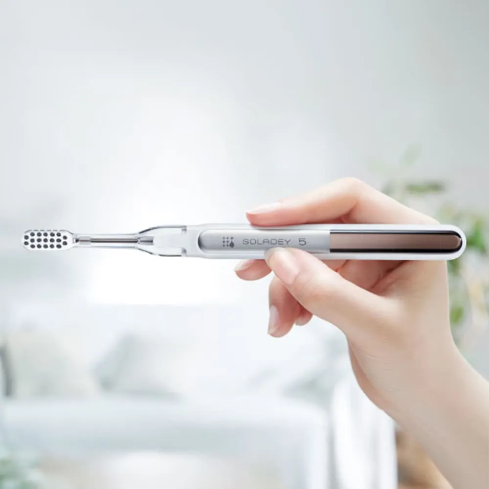 災害用歯ブラシ「ソラデー5」  (持ち運び用ポーチ付き） 全4色