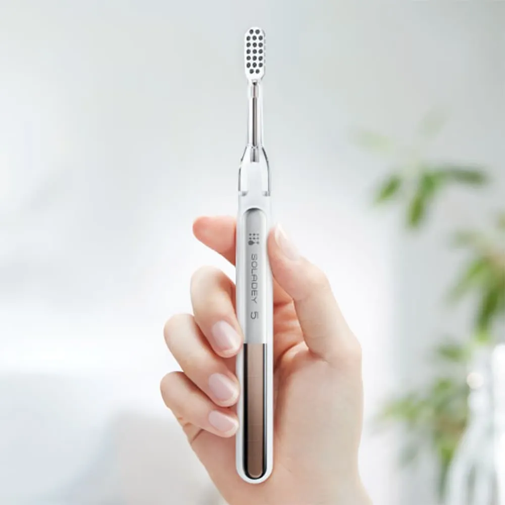 災害用歯ブラシ「ソラデー5」  (持ち運び用ポーチ付き） 全4色