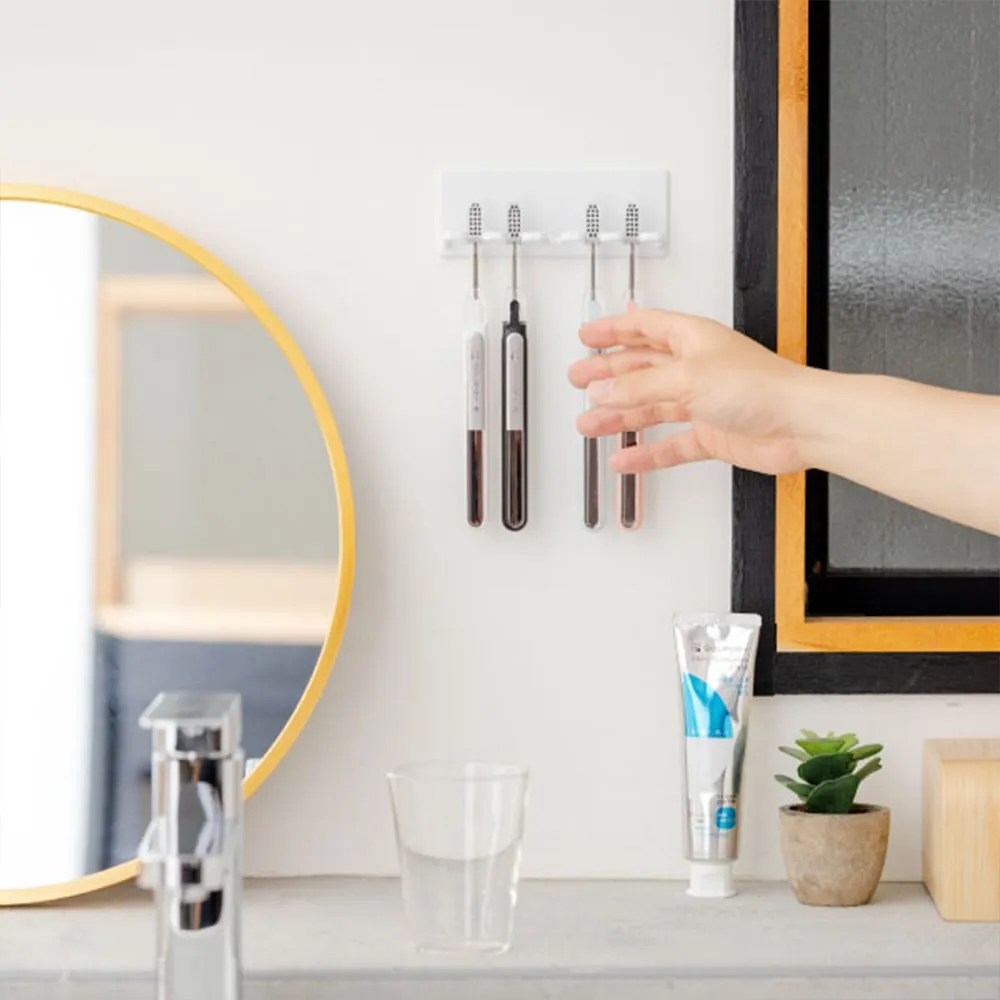 災害用歯ブラシ「ソラデー5」  (持ち運び用ポーチ付き） 全4色