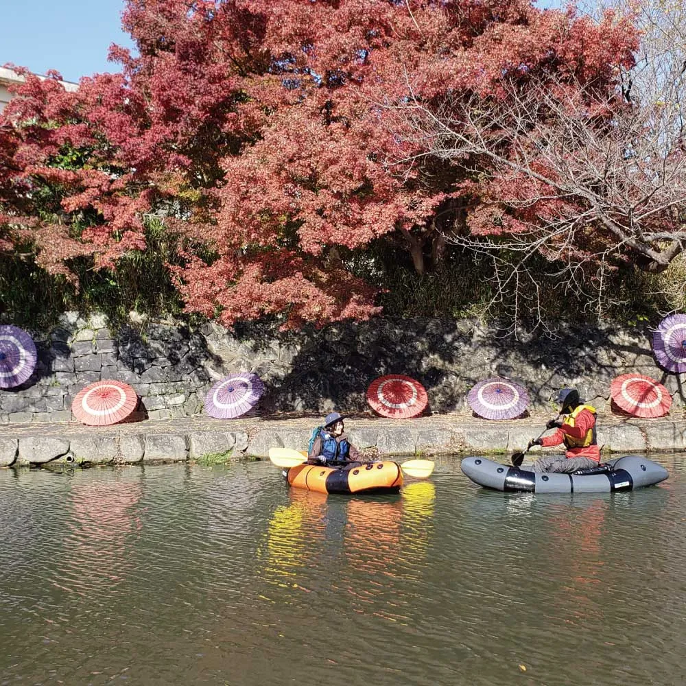 GRIFFON RAFT（グリフォンラフト）ストレウス（1人乗り）｜水害に備えるパックラフト（元気商會） 全7色