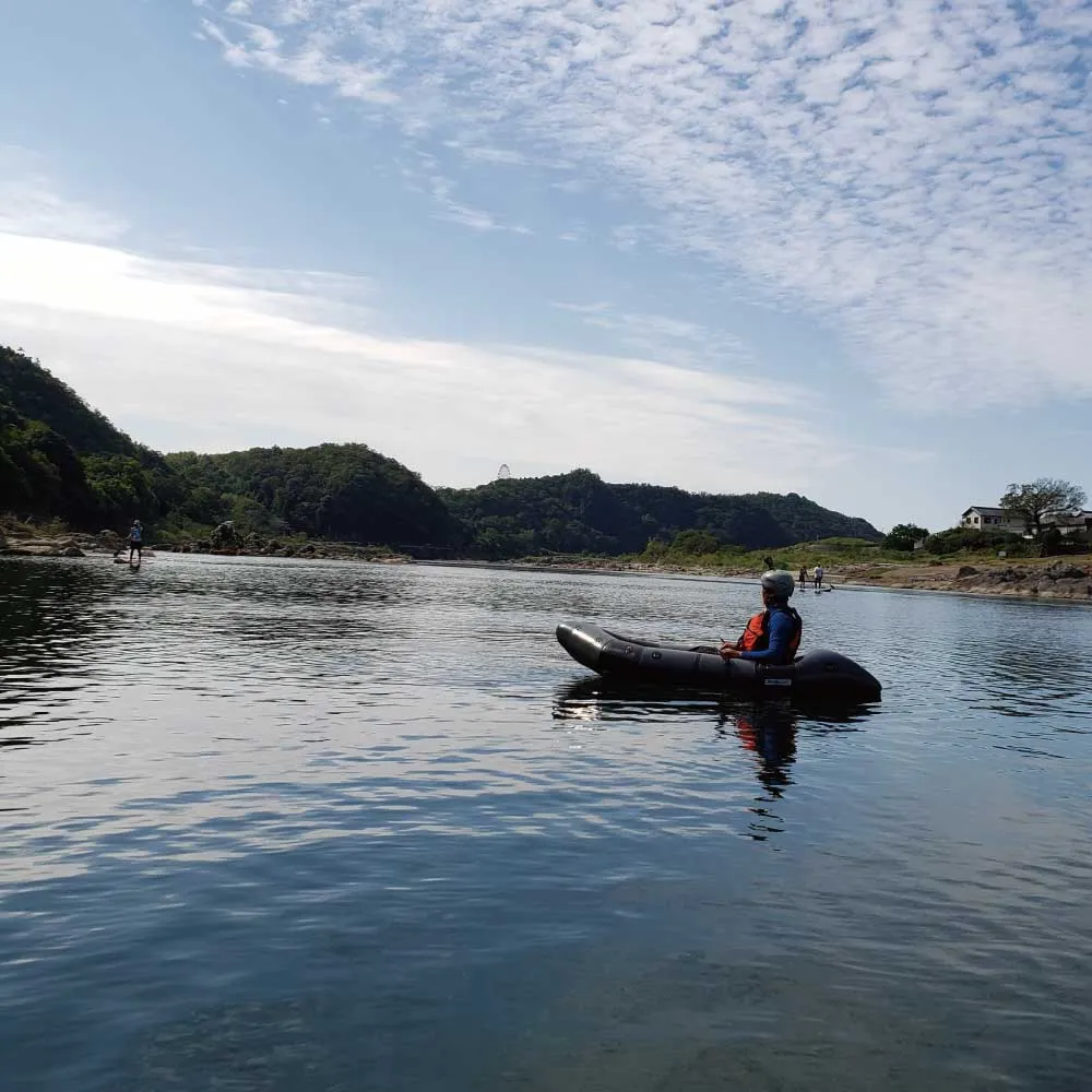 GRIFFON RAFT（グリフォンラフト）ストレウス（1人乗り）｜水害に備えるパックラフト（元気商會） 全7色