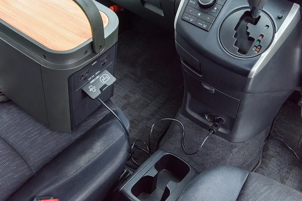 KOSHIN（工進）発電×蓄電セット－カセットガス式インバーター発電機 GV-9ig／ポータブル電源 BPS-6L｜インジケーター搭載／国土交通省超低騒音型建設機械指定／リン酸鉄リチウムイオンバッテリー搭載（充放電サイクル約4000回）コンセント挿しっぱなしパススルー充電完全対応／停電時の自動直接給電EPS機能搭載