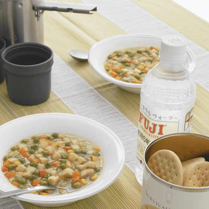 [卸売(まとめ買い割引10％オフ / 5～14セットまで)][大缶（1号缶）]野菜シチューのファミリーセット（6缶詰め合わせ/非常食セット）｜サバイバルフーズ