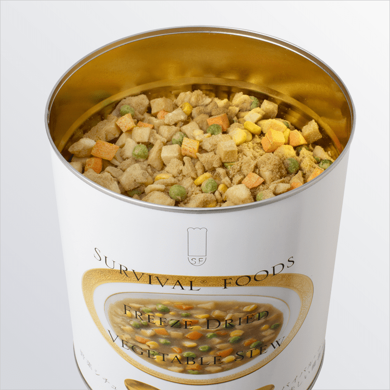 [卸売(まとめ買い割引10％オフ / 5～14セットまで)][大缶（1号缶）]野菜シチューのファミリーセット（6缶詰め合わせ/非常食セット）｜サバイバルフーズ