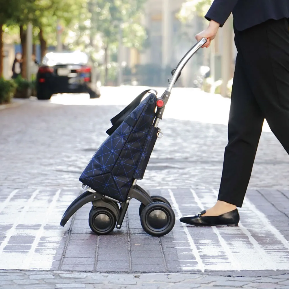 [ロルサー(ROLSER)] NSシリーズ+フレーム セット｜災害時にも役立つ大容量、軽量、静かで安定したショッピングカート（キャリーカート）