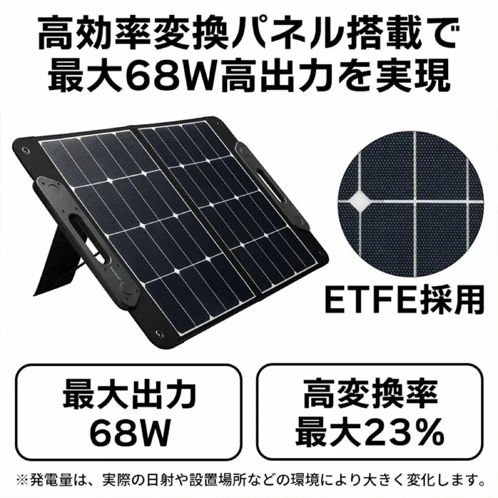 JVCケンウッド Victor ソーラーパネル BH-SV68 ポータブルソーラーパネル 68W BH-SV68 | JVCケンウッドストア