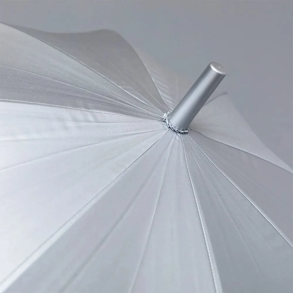《日傘・晴雨兼用・長傘》《遮熱遮光（UVCUT99%）/シルバーコーティング無地》銀行員の日傘60cm（親骨60cm）｜ブランド：Waterfront（ウォーターフロント）