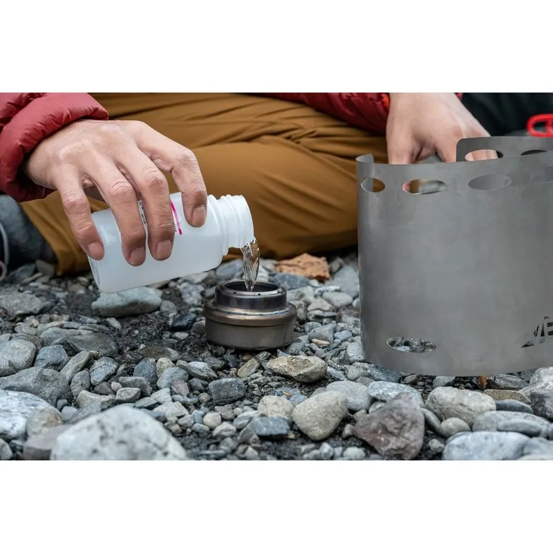 エバニュー(EVERNEW)チタンアルコールストーブ + チタンポット500(RED)セット