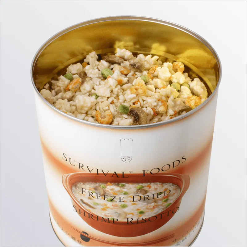 洋風えび雑炊×1缶[大缶]｜サバイバルフーズ（約10食相当量）