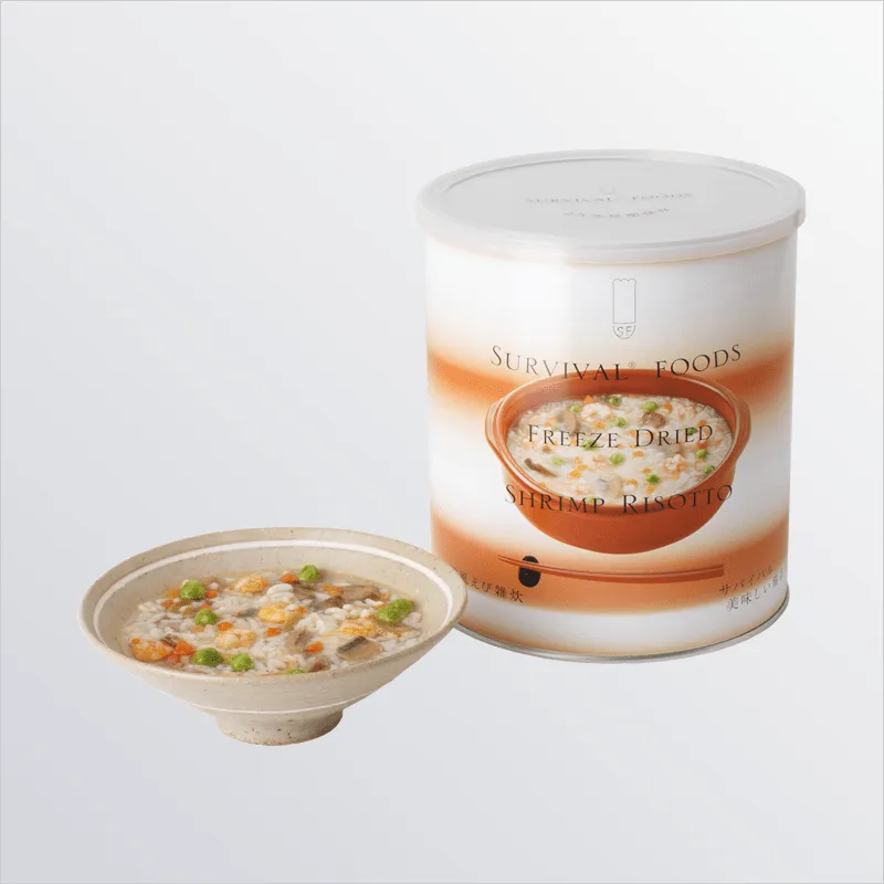 洋風えび雑炊×1缶[大缶]｜サバイバルフーズ（約10食相当量）