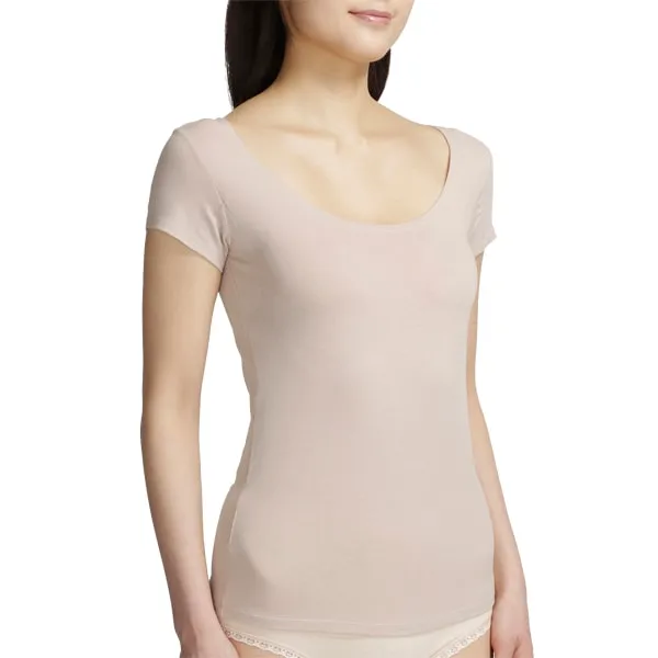 [災害用消臭下着 デオエスト(DEOEST)] Lady's 消臭フレンチスリーブ［汗取りパッド付き］（通年） [型番:IDG08] 全4色