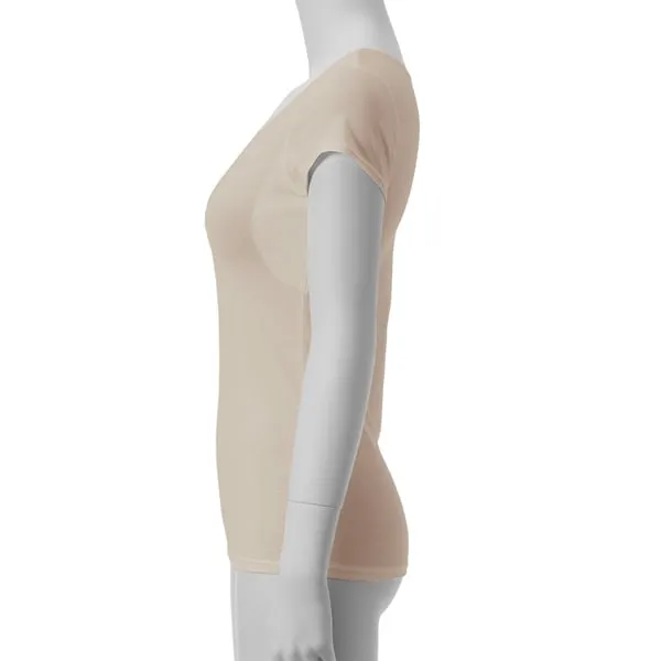 [災害用消臭下着 デオエスト(DEOEST)] Lady's 消臭フレンチスリーブ［汗取りパッド付き］（通年） [型番:IDG08] 全4色