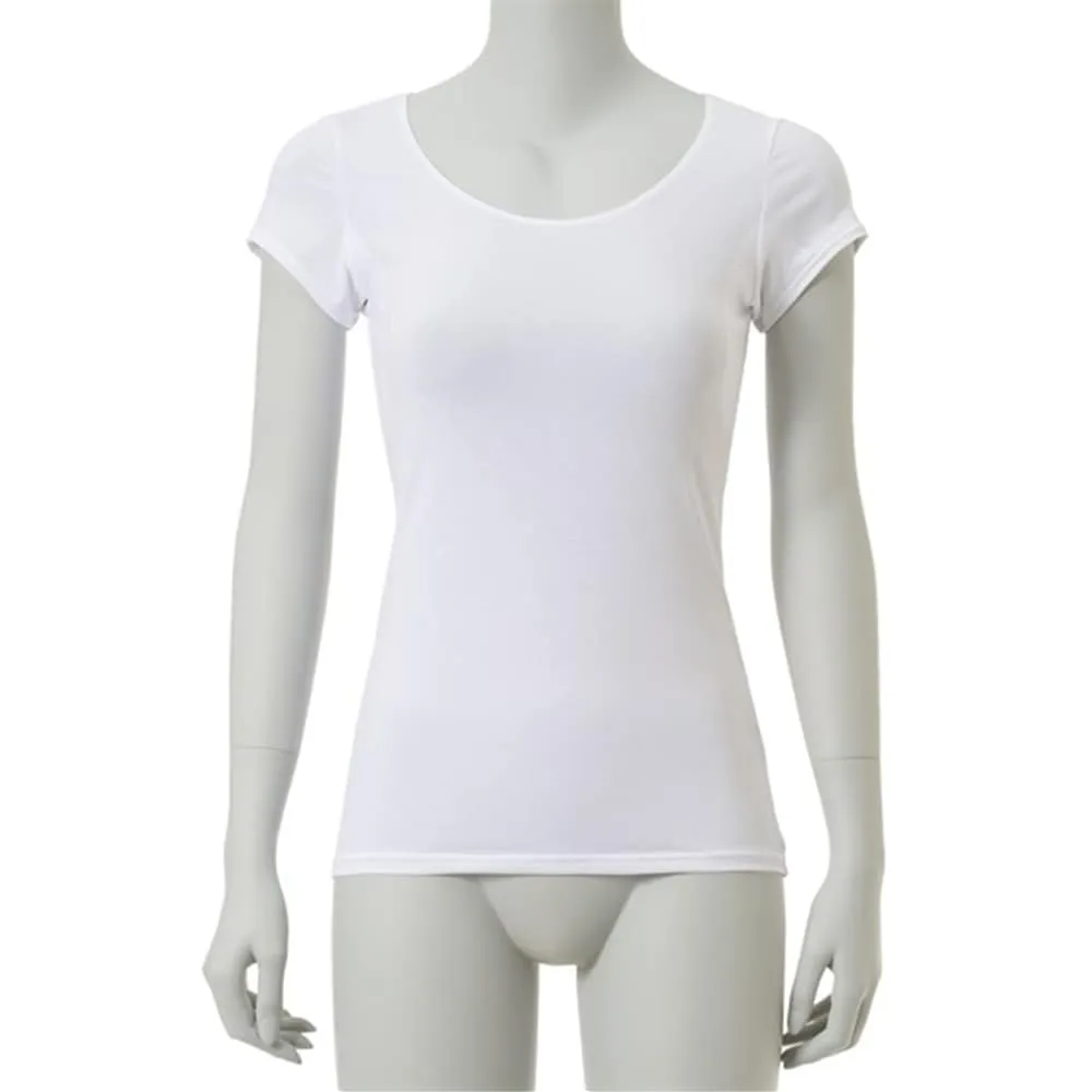 [災害用消臭下着 デオエスト(DEOEST)] Lady's 消臭フレンチスリーブ［汗取りパッド付き］（通年） [型番:IDG08] 全4色