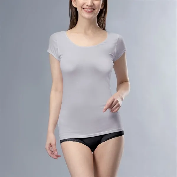 [災害用消臭下着 デオエスト(DEOEST)] Lady's 消臭フレンチスリーブ［汗取りパッド付き］（通年） [型番:IDG08] 全4色