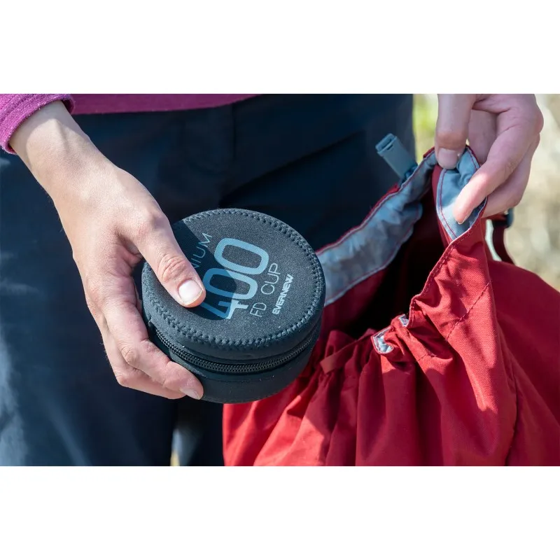 エバニュー(EVERNEW) ブルーノート・アルコール・ストーブ 5点セット [BLUENOTEstove set×1 / Ti400FD Cup×1 / ポリ丸ボトル50ml×1 / NPクッカーケース400FD×1 / 安全マッチ×1]