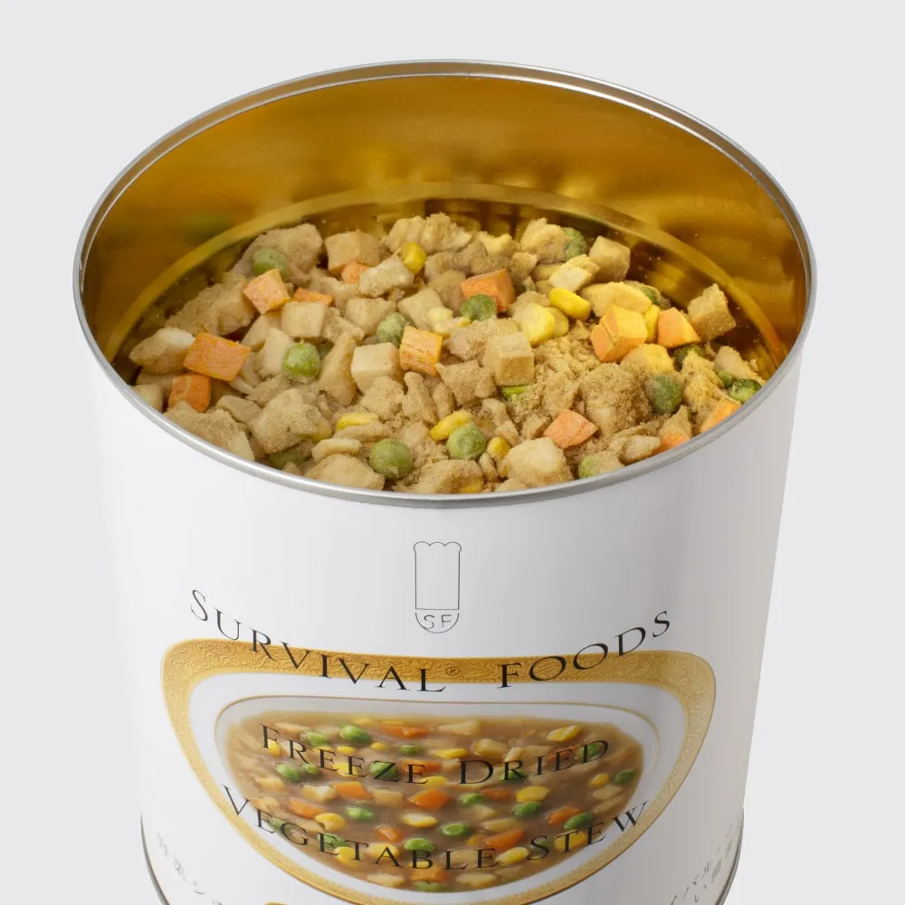 フリーズドライ 野菜シチュー 6缶セット 大缶×6缶セット】サバイバルフーズ 野菜シチューファミリー