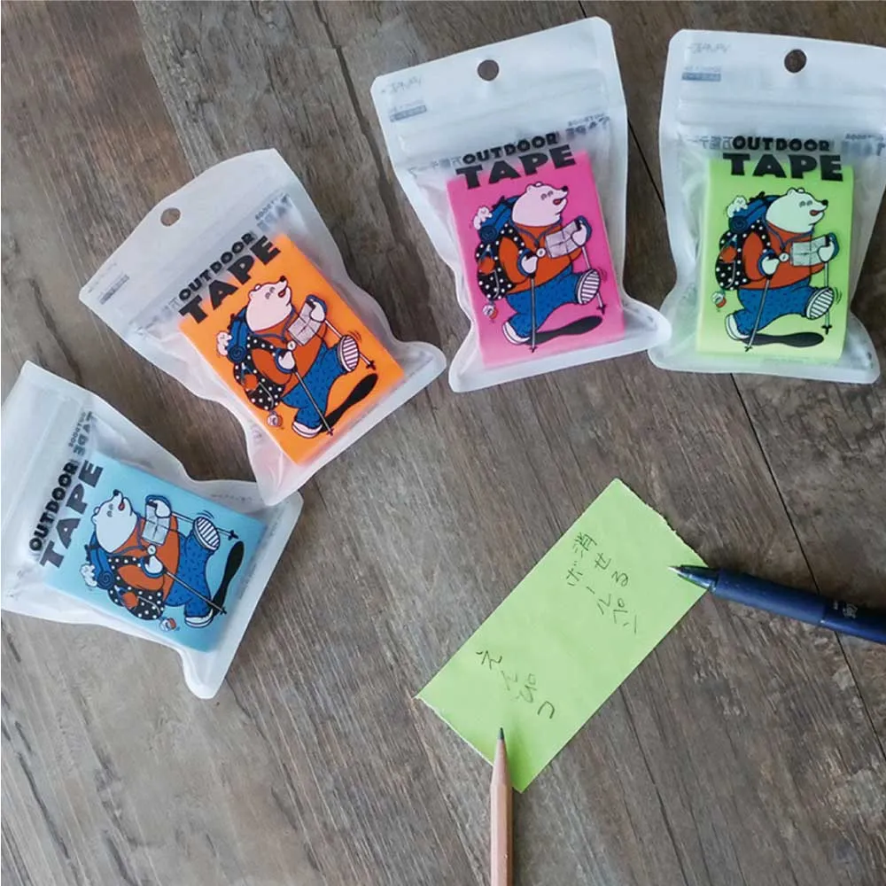 ▶︎neneさま大量まとめ売り/ウィンドウ、ドアPETテープ ヤマトの布粘着テープ「OUTDOOR TAPE」ネオンカラー4色セット｜防災の