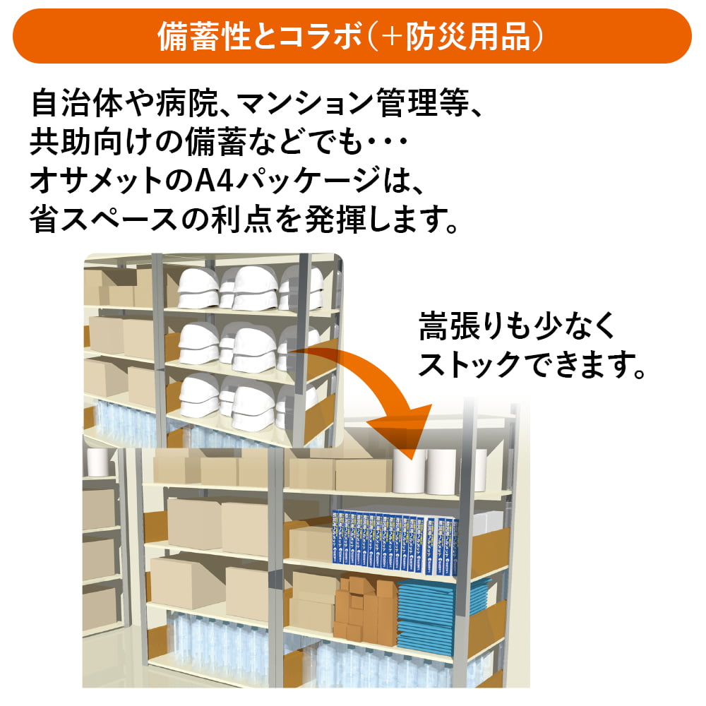 オサメット[A4サイズに小さく畳める収納式の防災用ヘルメット] 全3色｜国家検定合格品（飛来・落下物）