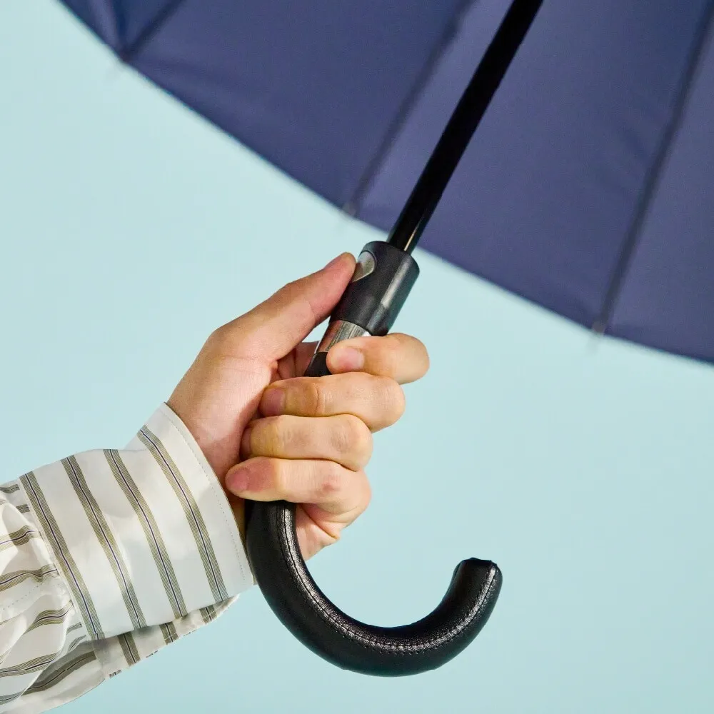 《長傘/FRP強化骨採用》富山サンダー20本骨（親骨65cm/重量575g/超撥水加工済）全3色｜ブランド：Waterfront（ウォーターフロント）