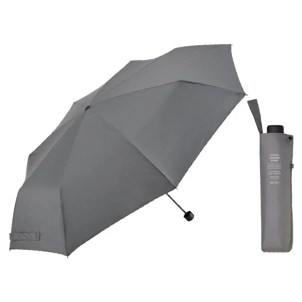 《折りたたみ傘/合金パーツ採用》富山サンダー インバッグ 70cm（親骨70cm/重量419g/4級撥水加工）全3色｜ブランド：Waterfront（ウォーターフロント）