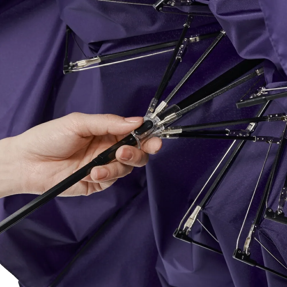 《折りたたみ傘/合金パーツ採用》富山サンダー インバッグ 70cm（親骨70cm/重量419g/4級撥水加工）全3色｜ブランド：Waterfront（ウォーターフロント）